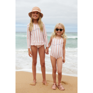 Dagny Swim Set - Stripe Sorbet rose / Creme de la creme - Liewood