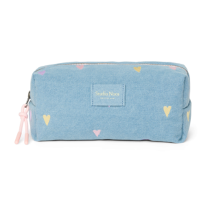 Denim Color Hearts Pouch - Studio Noos