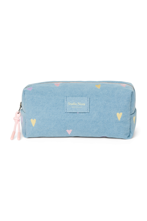 Denim Color Hearts Pouch - Studio Noos
