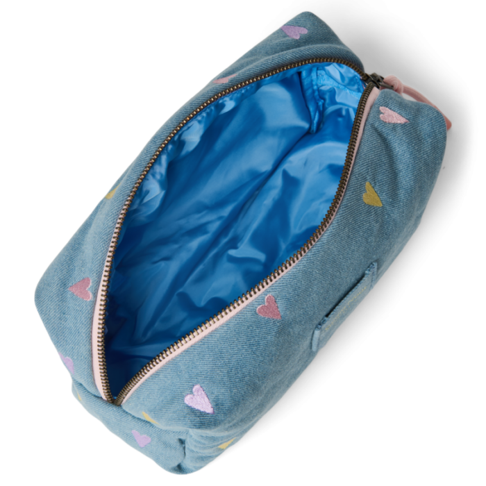 Denim Color Hearts Pouch - Studio Noos