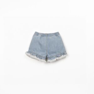 Denim Frill Shorts - Play Up