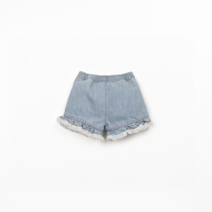 Denim Frill Shorts - Play Up Denim Frill Shorts - Play Up