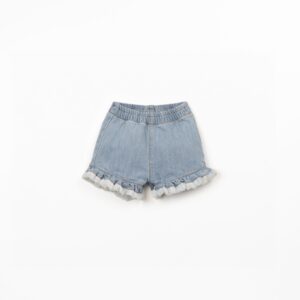 Denim Frill Shorts - Play Up