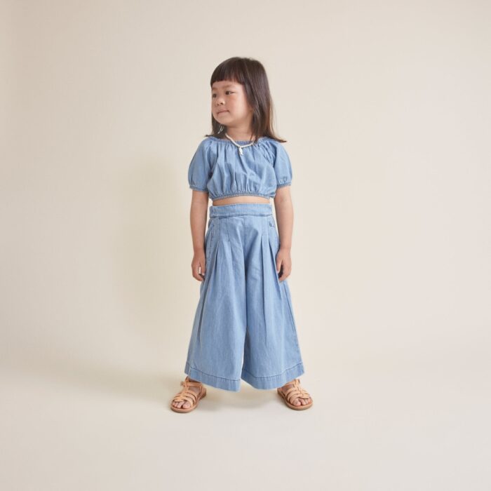Denim Wide Pants - Denim - Buho Denim Wide Pants - Denim - Buho