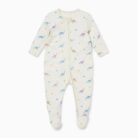 Dino Print Clever Zip Sleepsuit - Mori