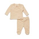 Dio Two Piece Set - Toasted Peach Stripe - Konges Slojd