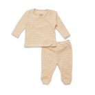 Dio Two Piece Set - Toasted Peach Stripe - Konges Slojd