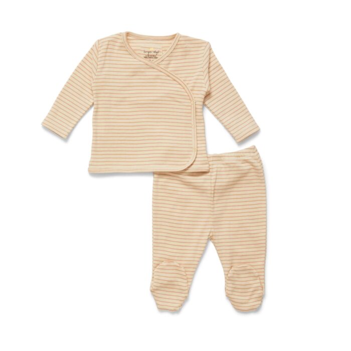 Dio Two Piece Set - Toasted Peach Stripe - Konges Slojd Dio Two Piece Set - Toasted Peach Stripe - Konges Slojd