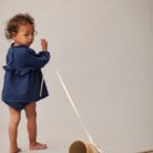 Dobby Denim Dress - My Little Cozmo