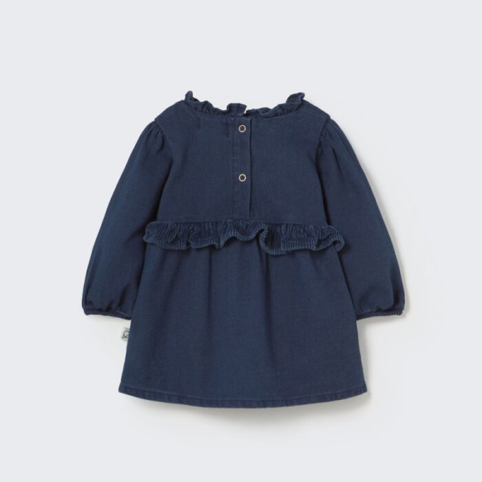 Dobby Denim Dress - My Little Cozmo Dobby Denim Dress - My Little Cozmo