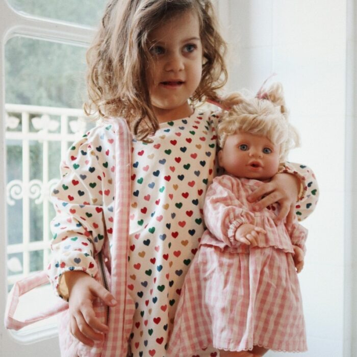 Doll Bag - Powder Pink Check - Konges Slojd