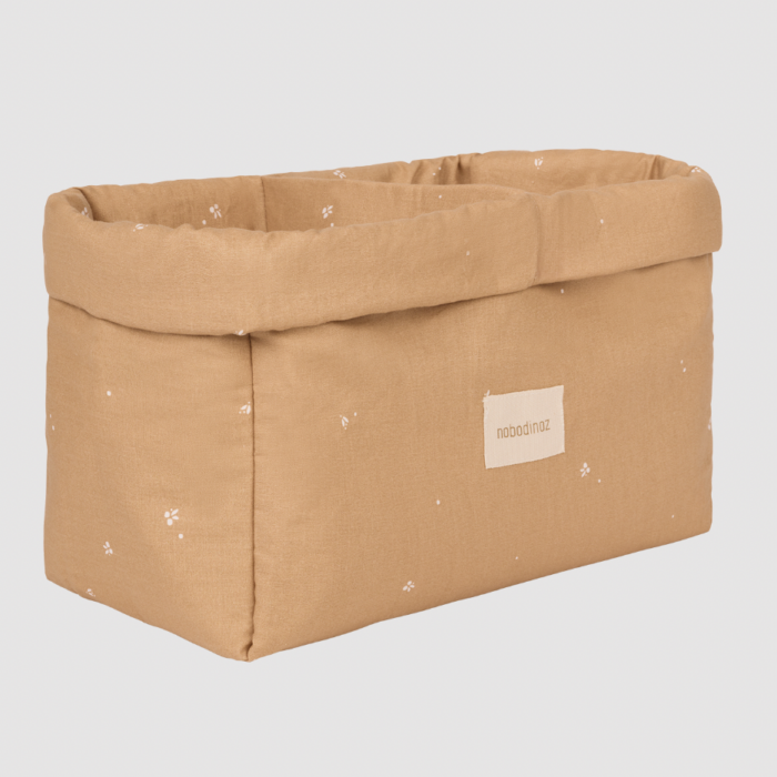 Double Storage Basket - Blush Little Cherries - Nobodinoz