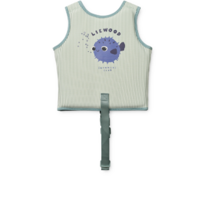 Dove Seersucker Swim Vest - Peppermint / Sandy - Liewood
