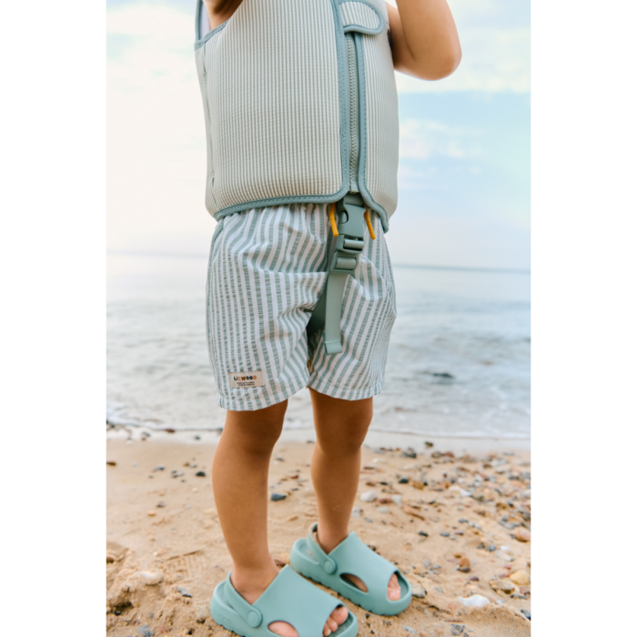Dove Seersucker Swim Vest - Peppermint / Sandy - Liewood