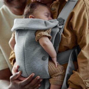 Draagzak Mini 3D Jersey - Light Grey - Babybjorn