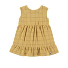 Dress - Nina Squares Mustard - Babyclic