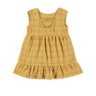 Dress - Nina Squares Mustard - Babyclic