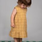 Dress - Nina Squares Mustard - Babyclic