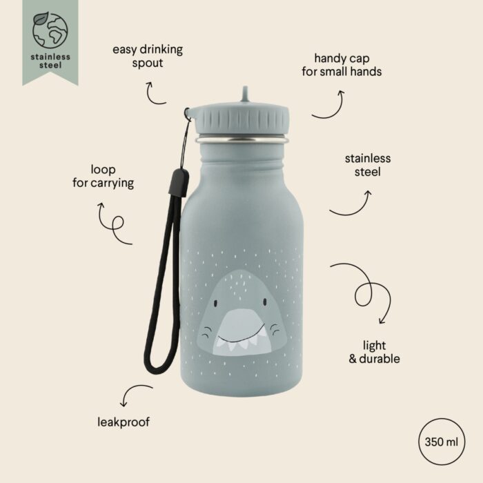 Drinkfles 350ml - Mr Shark - Trixie