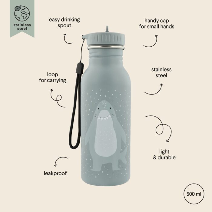 Drinkfles 500ml - Mr Shark - Trixie