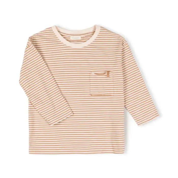 Drop Shirt - Biscuit Stripe - Nixnut Drop Shirt - Biscuit Stripe - Nixnut