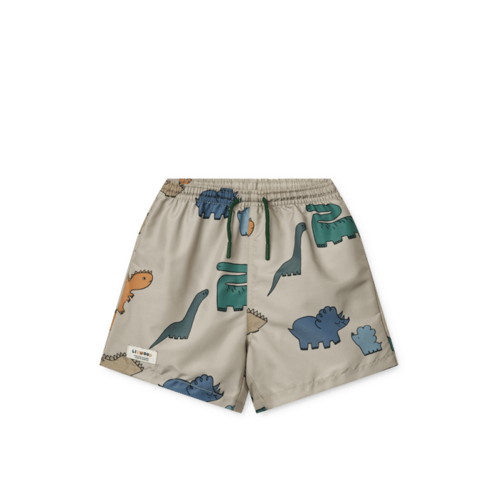 Duke Printed Board Shorts - Dinosaurs / Mist - Liewood Duke Printed Board Shorts - Dinosaurs / Mist - Liewood