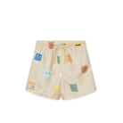 Duke Printed Board Shorts - Smiley / Sandy - Liewood