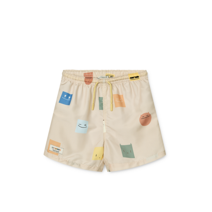 Duke Printed Board Shorts - Smiley / Sandy - Liewood