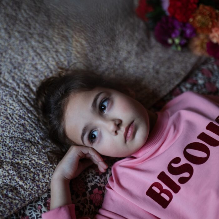 Easy Sweater Bisous - Rose − Petit Blush