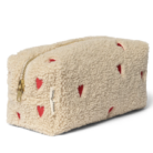 Ecru Teddy Hearts Pouch - Studio Noos