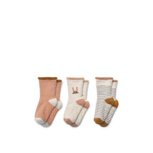 Eloy Baby Socks 3-Pack - Bunny / Sandy mix - Liewood