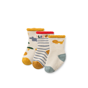 Eloy Baby Socks 3-Pack - Safari / Sandy mix - Liewood