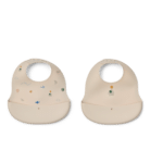 Ember Printed Bib 2-pack - Flying / Sandy - Liewood
