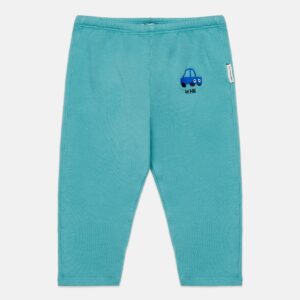 Embroidered car baby leggings - Turquesa - Weekend House Kids
