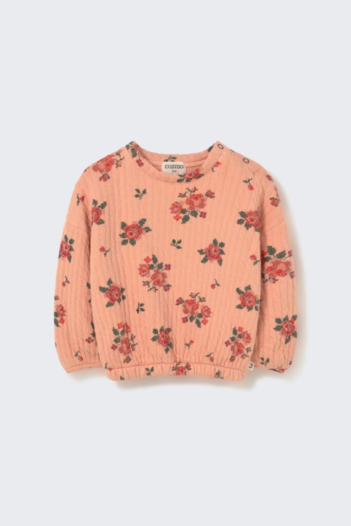 Erin Floral Sweatshirt - Petal - My Little Cozmo