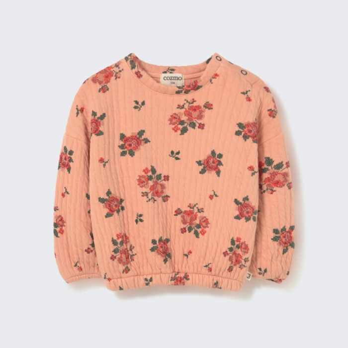 Erin Floral Sweatshirt - Petal - My Little Cozmo Erin Floral Sweatshirt - Petal - My Little Cozmo