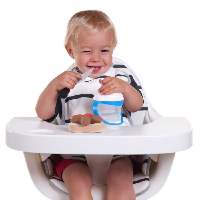 Evolu Stoelkussen - Jersey Marin - Childhome