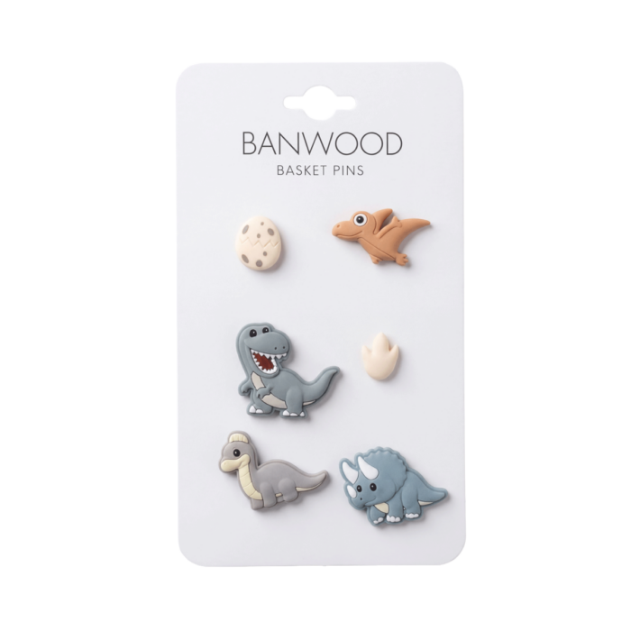 Fietsmandje Pins - Dinosaurs - Banwood