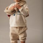 Fleece Pants - Stone - My Little Cozmo