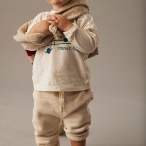 Fleece Pants - Stone - My Little Cozmo