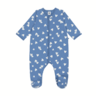 Fleece Pyjama - Hearts Blue - Petit Bateau