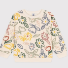 Fleece Sweater Flowers - Petit Bateau
