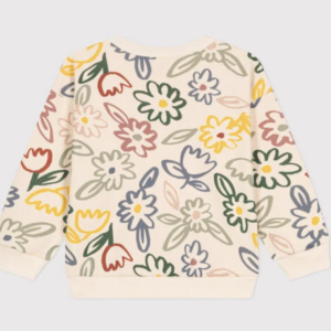 Fleece Sweater Flowers - Petit Bateau