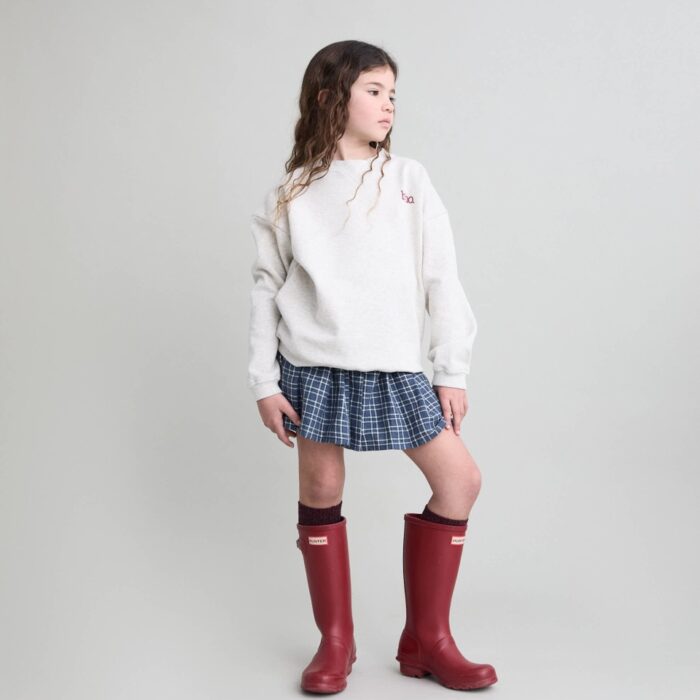 Fleece Sweatshirt - Ecru Melange - Buho Fleece Sweatshirt - Ecru Melange - Buho
