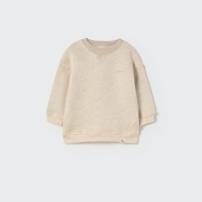 Fleece Sweatshirt - Stone - My Little Cozmo