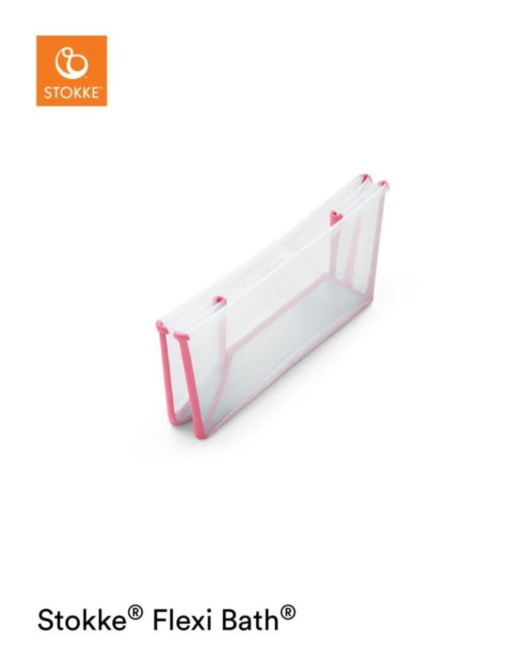 Flexi Bad Set - Transparant Pink - Stokke
