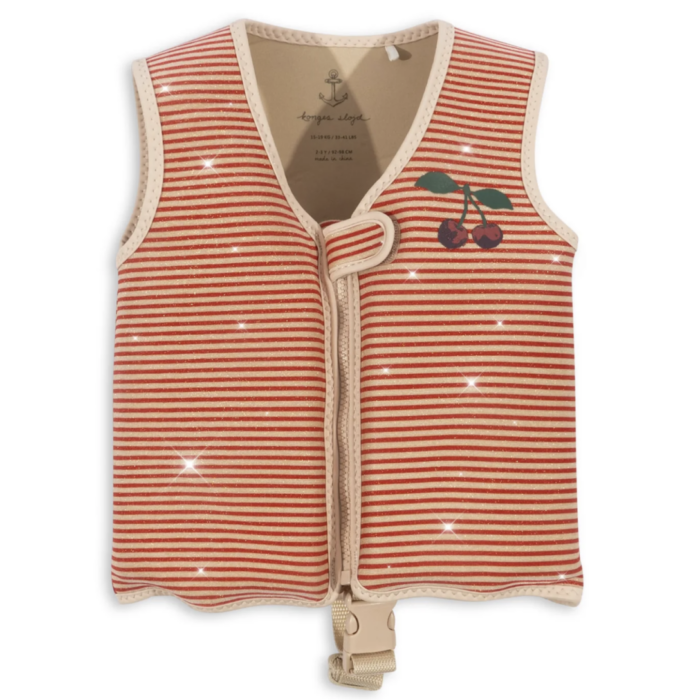 Float Vest Frill - Glitter Stripe - Konges Slojd Float Vest Frill - Glitter Stripe - Konges Slojd