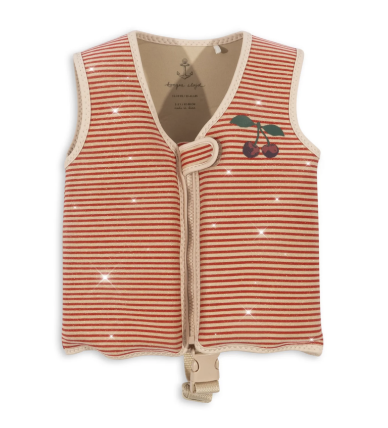 Float Vest Frill - Glitter Stripe - Konges Slojd