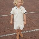 Florian Shorts Gots - Antique White/Green - Konges Slojd