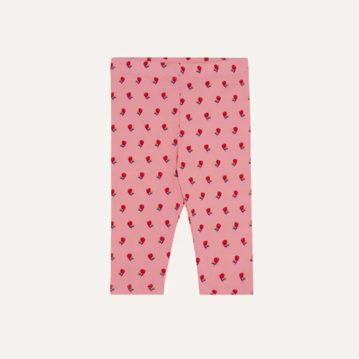 Flowers Pink Baby Leggings - Pink - The Campamento Flowers Pink Baby Leggings - Pink - The Campamento